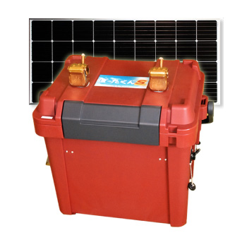 リチウムソーラーバッテリーECO電源 ぽーたくんソーラー